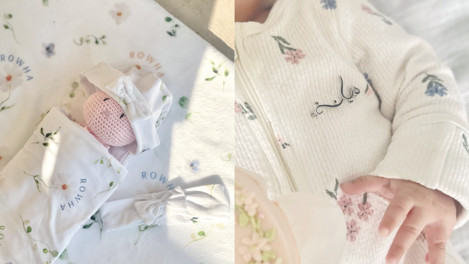 Soft baby blankets and keepsakes