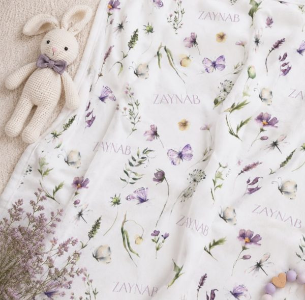 Personalised Baby Girl Fleece Blanket